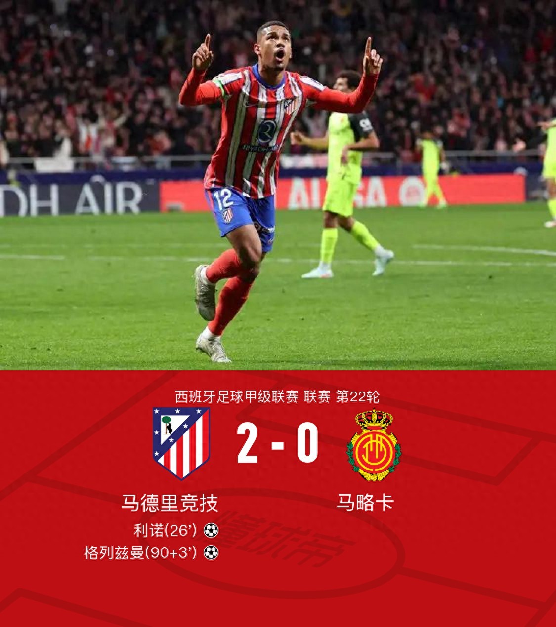马德里竞技逆袭成功,晋级机会不小 马德里竞技逆袭成功,晋级机会不小