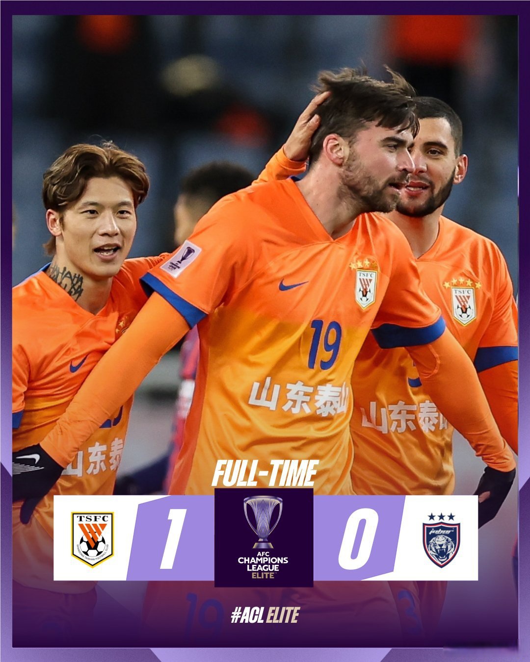 某队取得胜利，跻身淘汰赛阶段